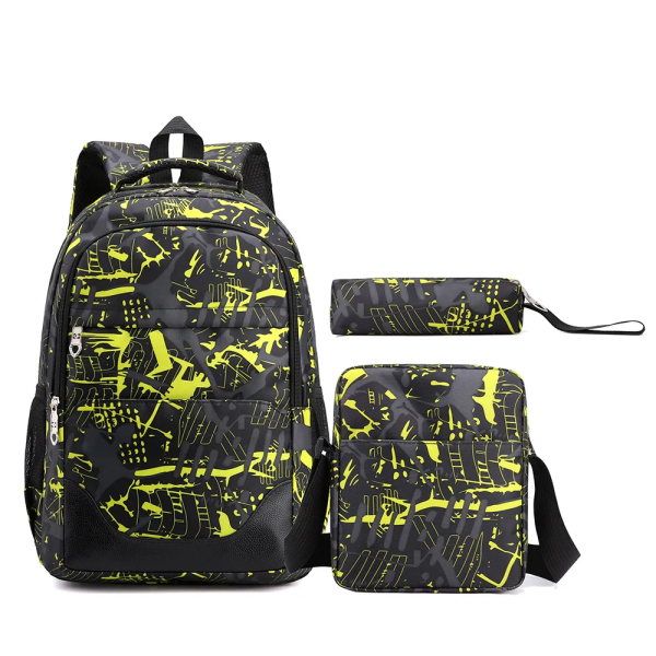 Wholesale Student Backpack School Bags Three-Piece Set 
